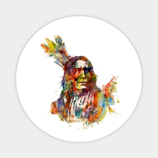 Chief Mojo Watercolor Magnet